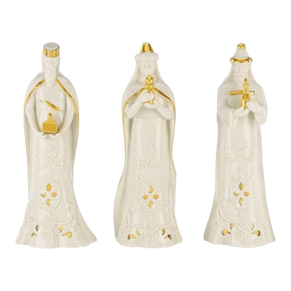 Lenox Light Up “Divine Light Three Kings” Nativity Figure Set w/original box - Picture 3 of 9